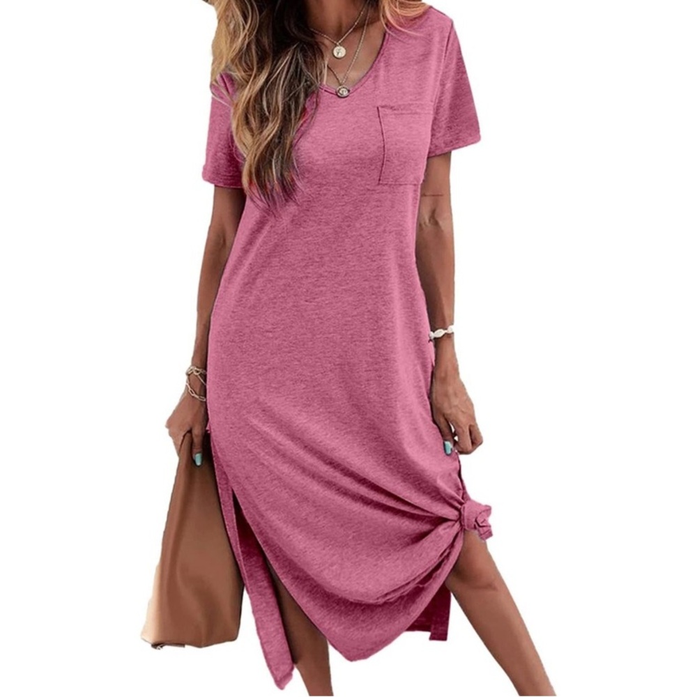 ***SOLD***T-shirt dress, size medium. Super cute and comfy.
